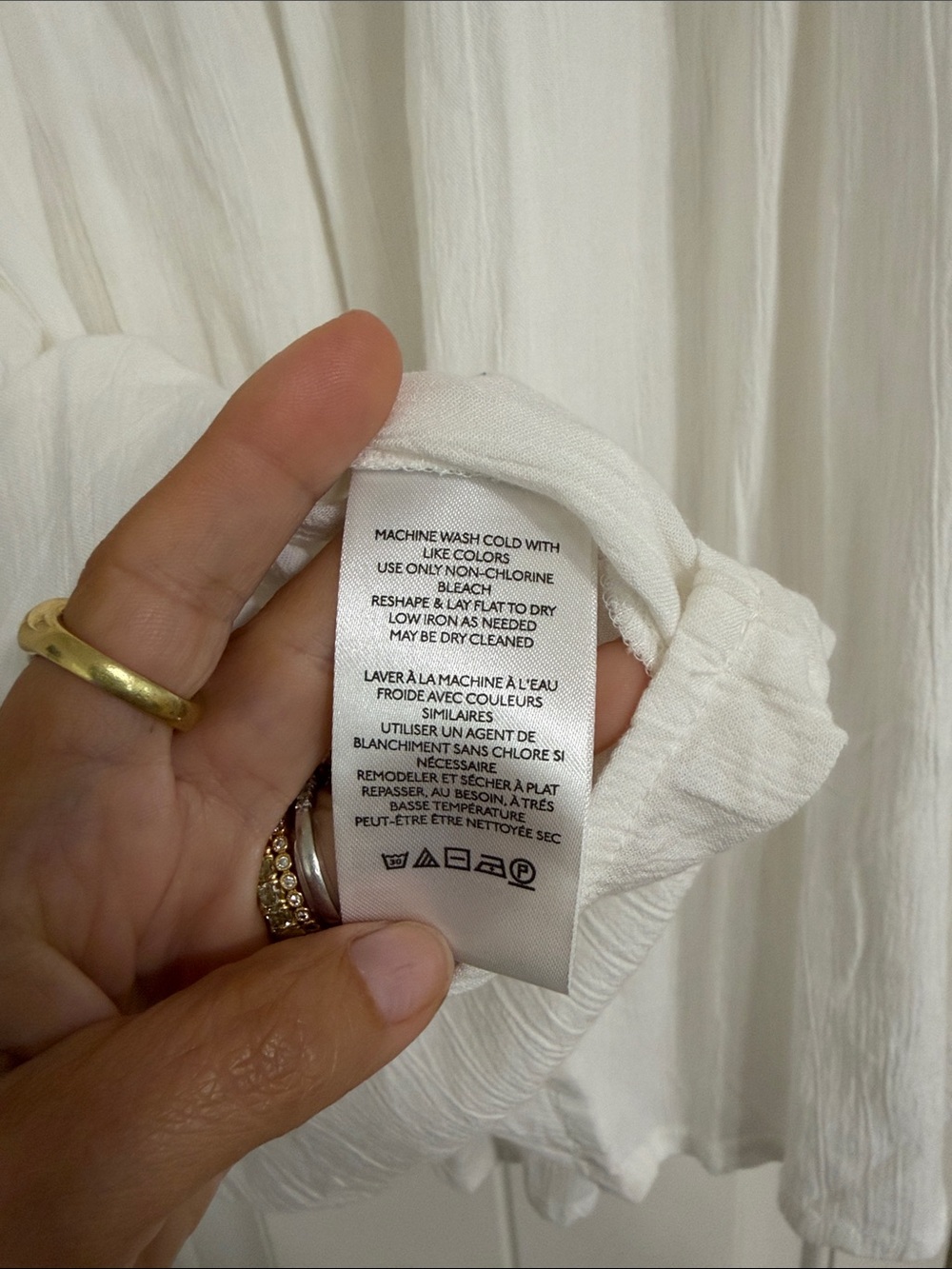 Anthropologie White Crochet Yoke Peasant Tunic - Picture 7 of 8